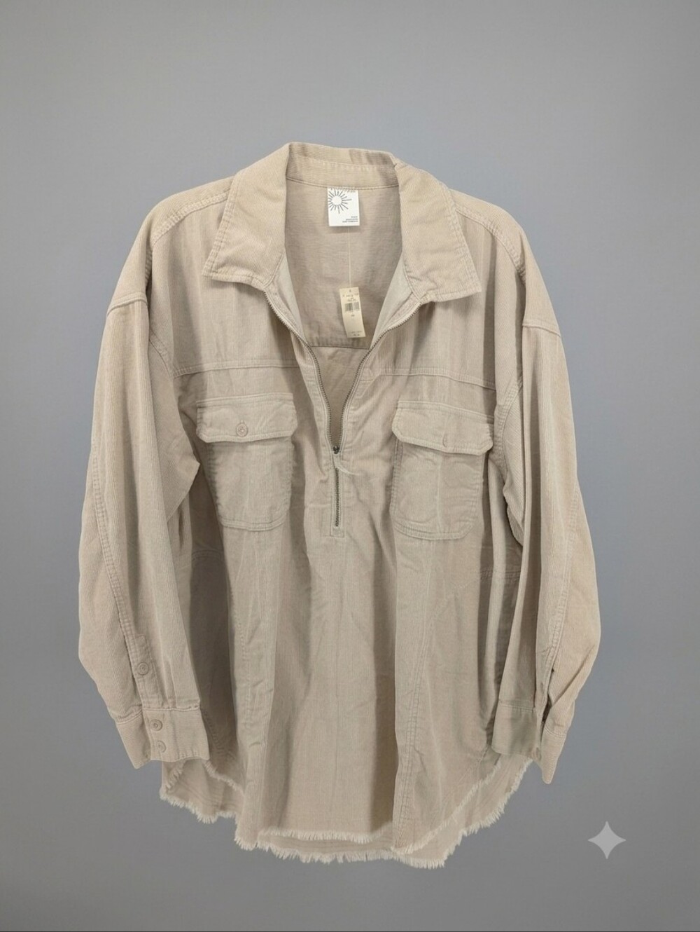 Offline by Aerie Corduroy Quarter-Zip Pullover